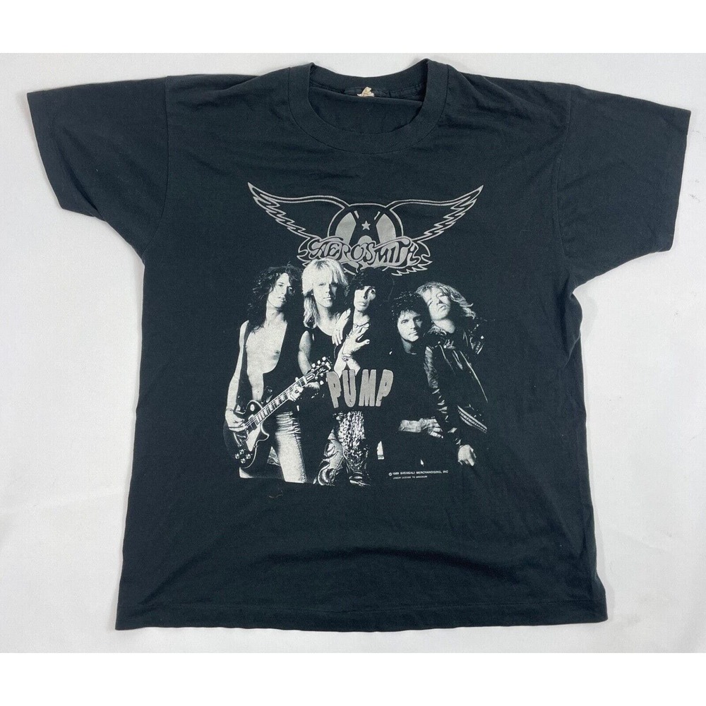 Vintage 1989 Aerosmith "Pump" Tour T-Shirt Screen Stars L